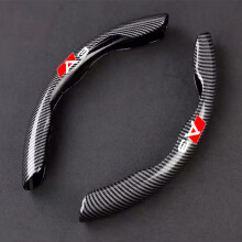 (A3) Audi Auto Carbon Black Fiber Anti-Rutsch-Lenkradbezug Audi A1 A3 A4 A5 A6 A7 A8 Q2 Q3 Q5