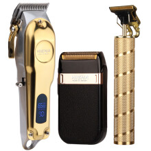 (3 pcs)2022 hair clipper electric hair clipper cordless shaver trimmer 0 mm men's barber