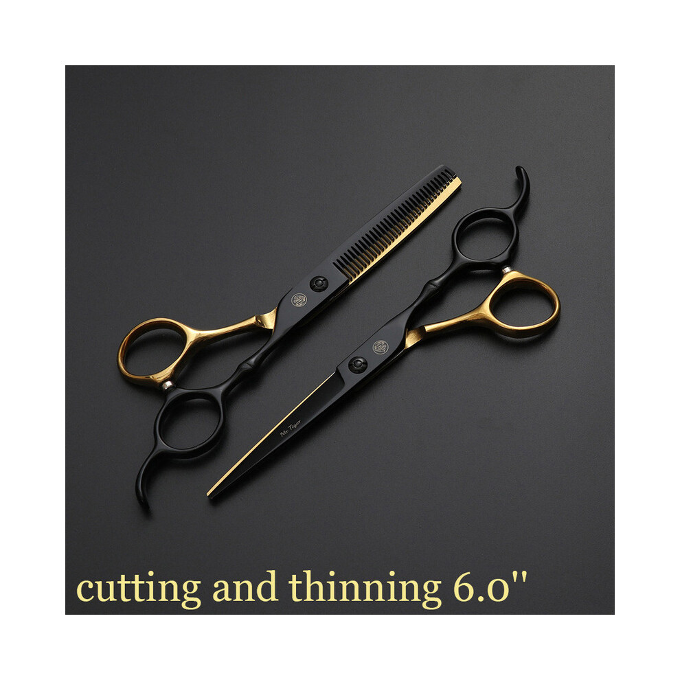 (6.0 CT HJZJ)Sharp Blade Professional Hair Scissors 5.5 6.0 Salon Hair Cutting Scissors Barber Scissors