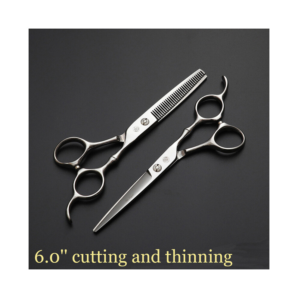 (6.0 CT LGZJ)Japanese Hair Scissors 5.5 6.0 Professional Hairdressing Scissors Thinning Barber Scissors