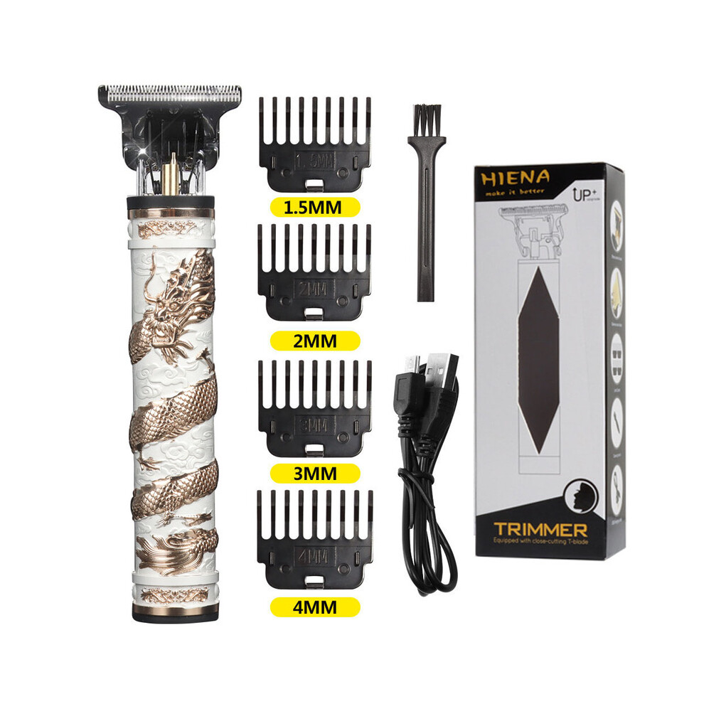 (dragon) Vintage T9 Hair Clipper Professional Hair Clipper Electric Shaver Trimmer