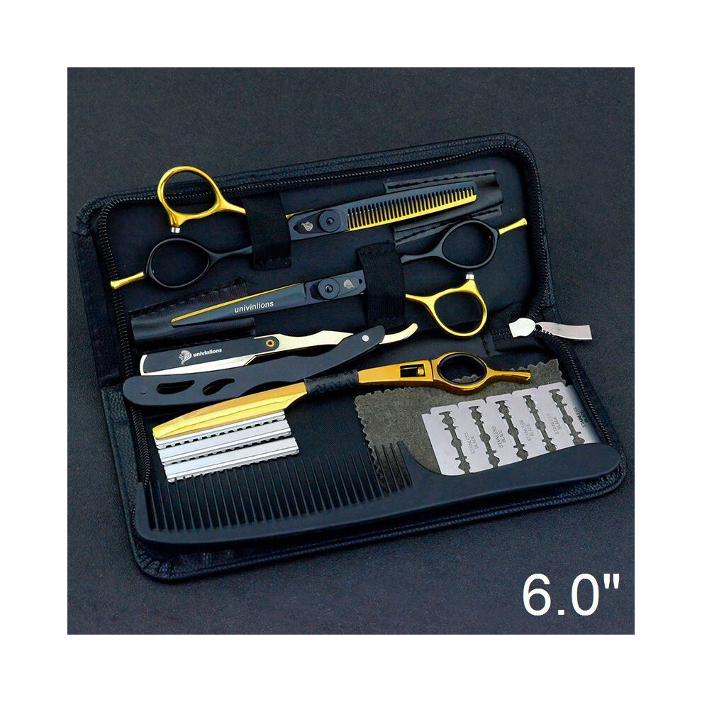(6025A60-Kit 2 Shavers)5.5/6.0" Sale Japanese Hair Scissors Professional Scissors Cheap Hairdressing