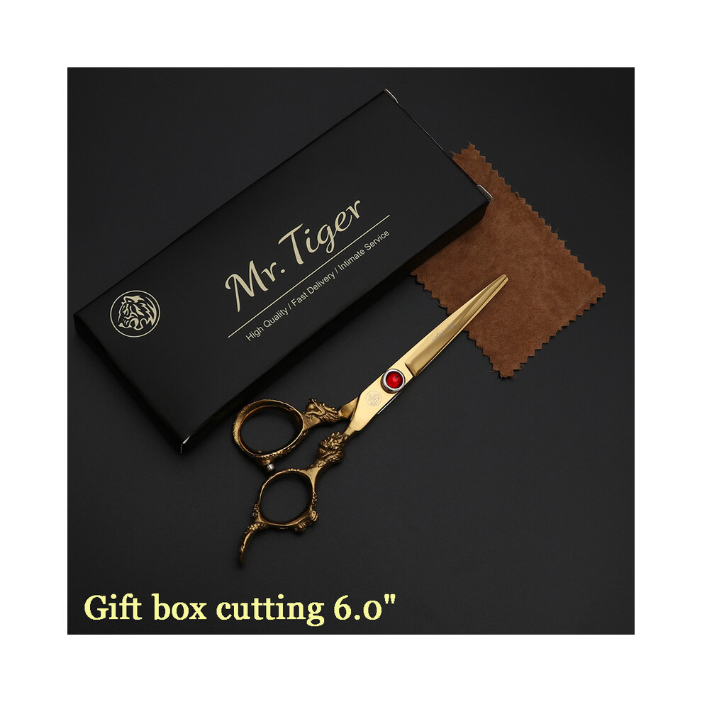 (6.0 cutting box JSHZ)Sharp Blade 5.5 6.0 Hair Scissors Professional Barber Scissors Hair Salon Scissors