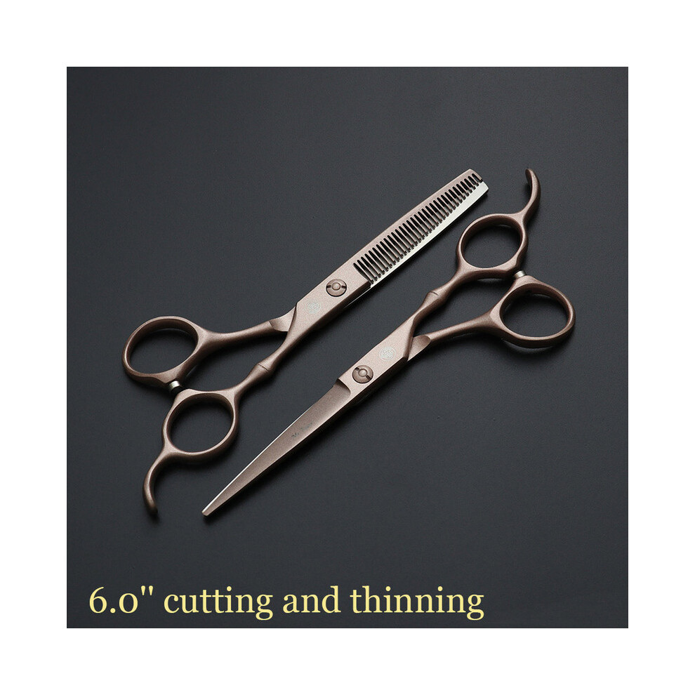 (6.0 CT THJZJ)Sharp Blade 5.5 6.0 Hair Scissors Professional Barber Scissors Hair Salon Scissors Salon