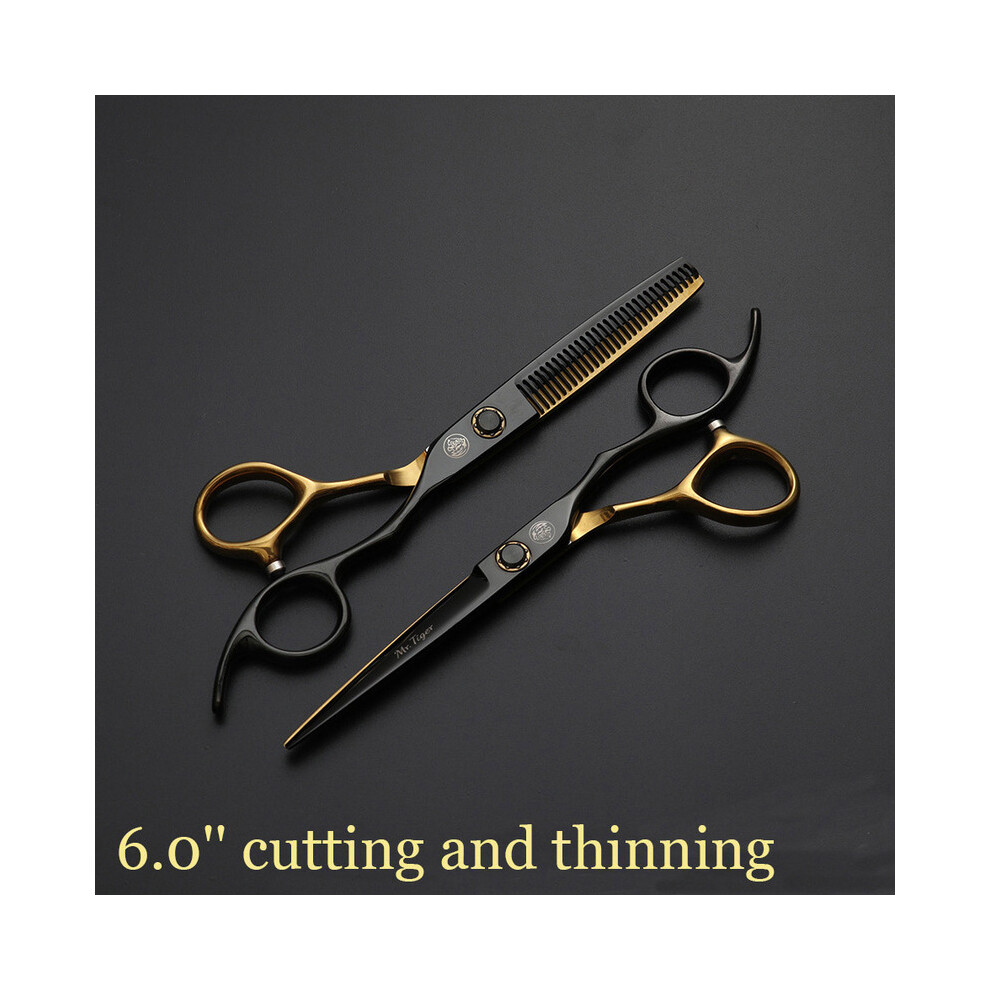 (6.0 CT HJZC)Sharp Blade 5.5 6.0 Hair Scissors Professional Barber Scissors Hair Salon Scissors Salon
