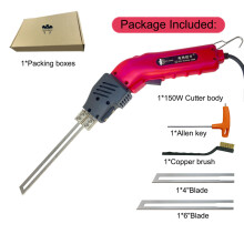 (UK150W deux lames) Coupeur de couteau chaud électrique Coupeur de mousse EPS Machine de rainurage de