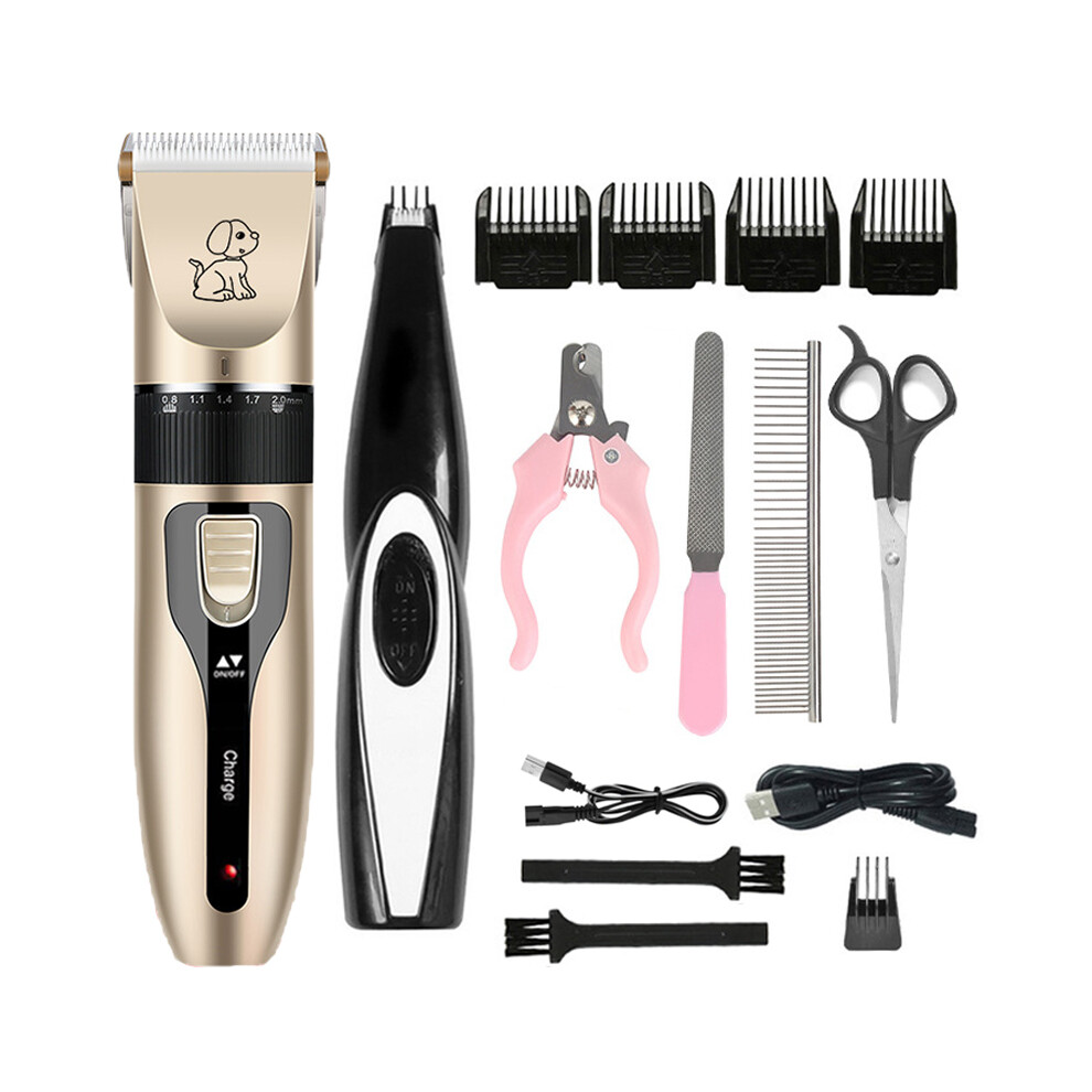 (Set 1)Professional Cat Dog Hair Clipper Grooming Kit Rechargeable Pet Hair Clipper