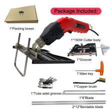 (EU150W double rainure) Coupeur de couteau chaud électrique coupeur de mousse EPS machine de rainurage