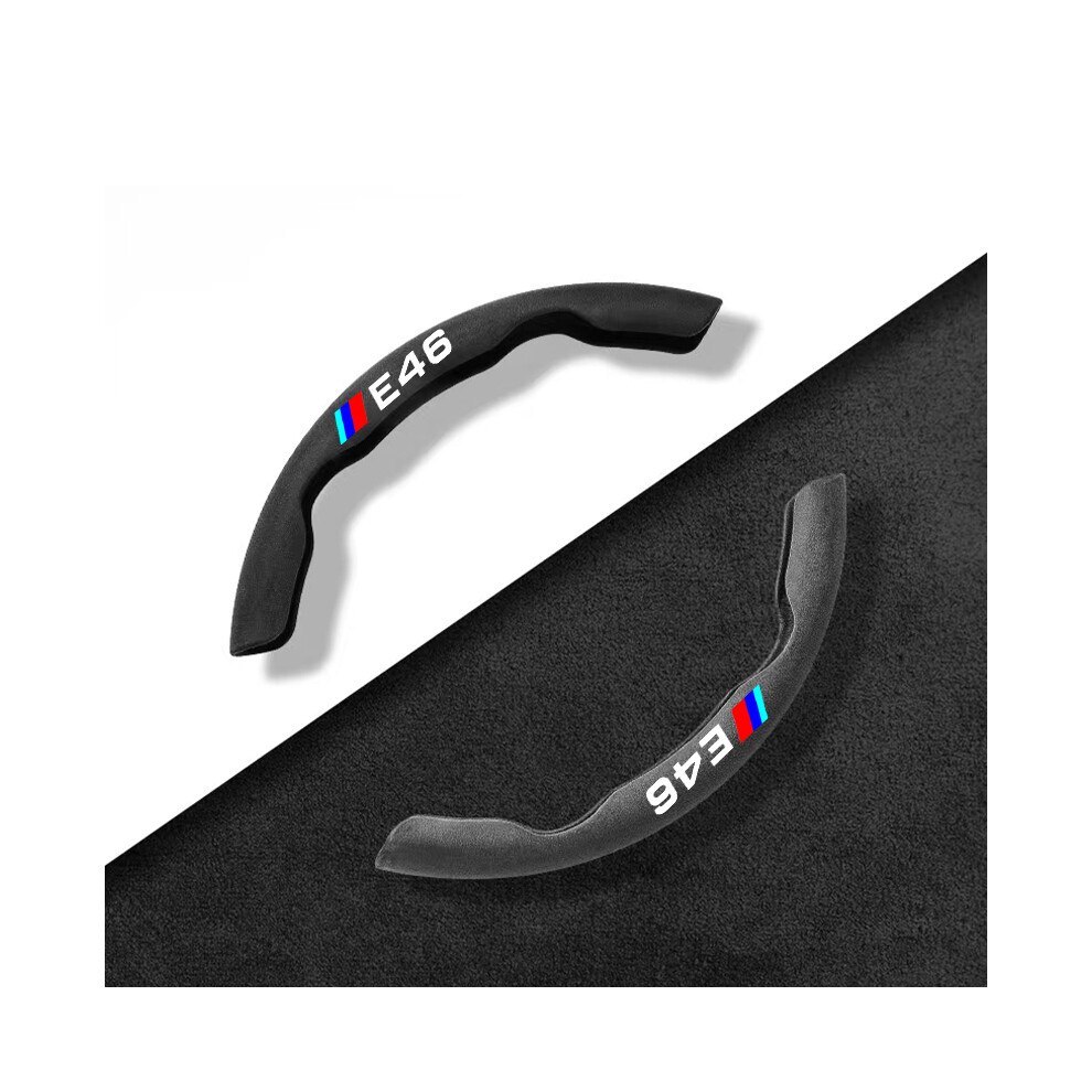 (E46)Car Steering Wheel Cover Suede Bmw M Sport E30 E34 E36 E39 E46 E60 E87 E90 Power Performance Black 9319708139358