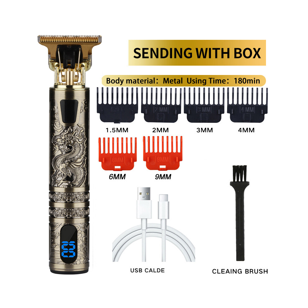 (dragon lcd) Vintage T9 electric hair clipper professional hair clipper