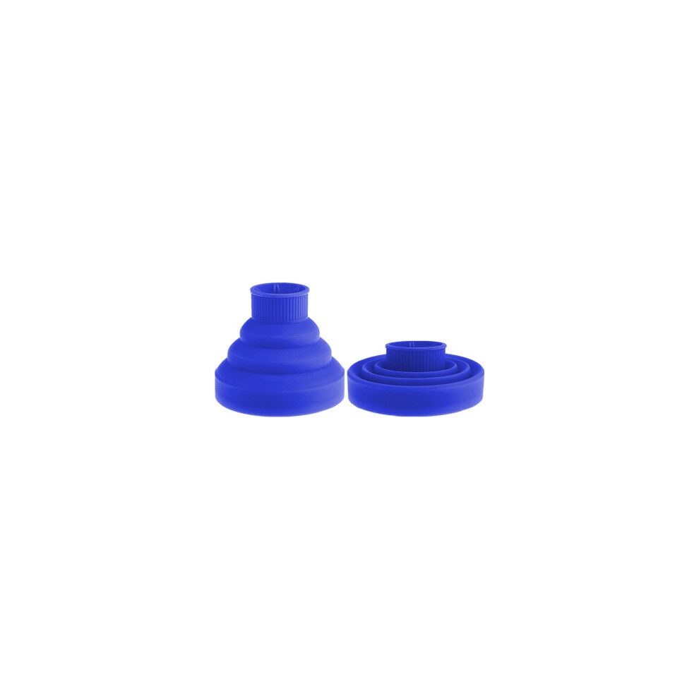 (Blue) Hair Dryer Diffuser Cover Universal Folding Curlers Hair Dryer Hair Curler