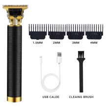 Tondeuse à cheveux vintage T9 (noire) sans fil pour hommes