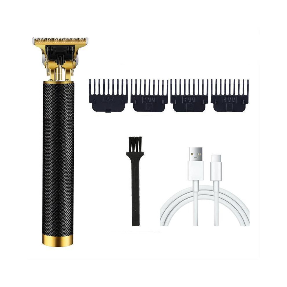 Black (Black)T9 Usb Electric Hair Clipper For Men Hair Clipper Rechargeable Men Shaver