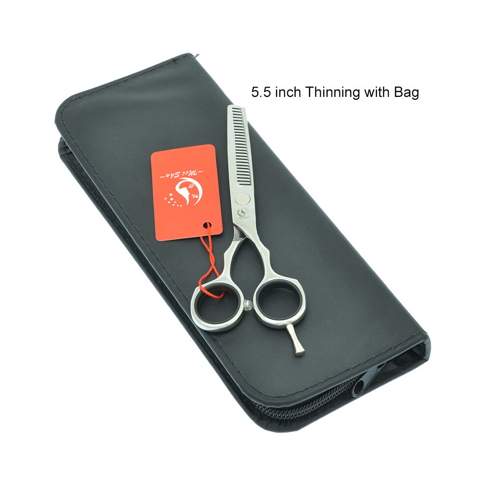 (A0030A-06-55)Meisha 5.5" Hairdressing Scissors Stainless Steel Barber Thinning Scissors Salon