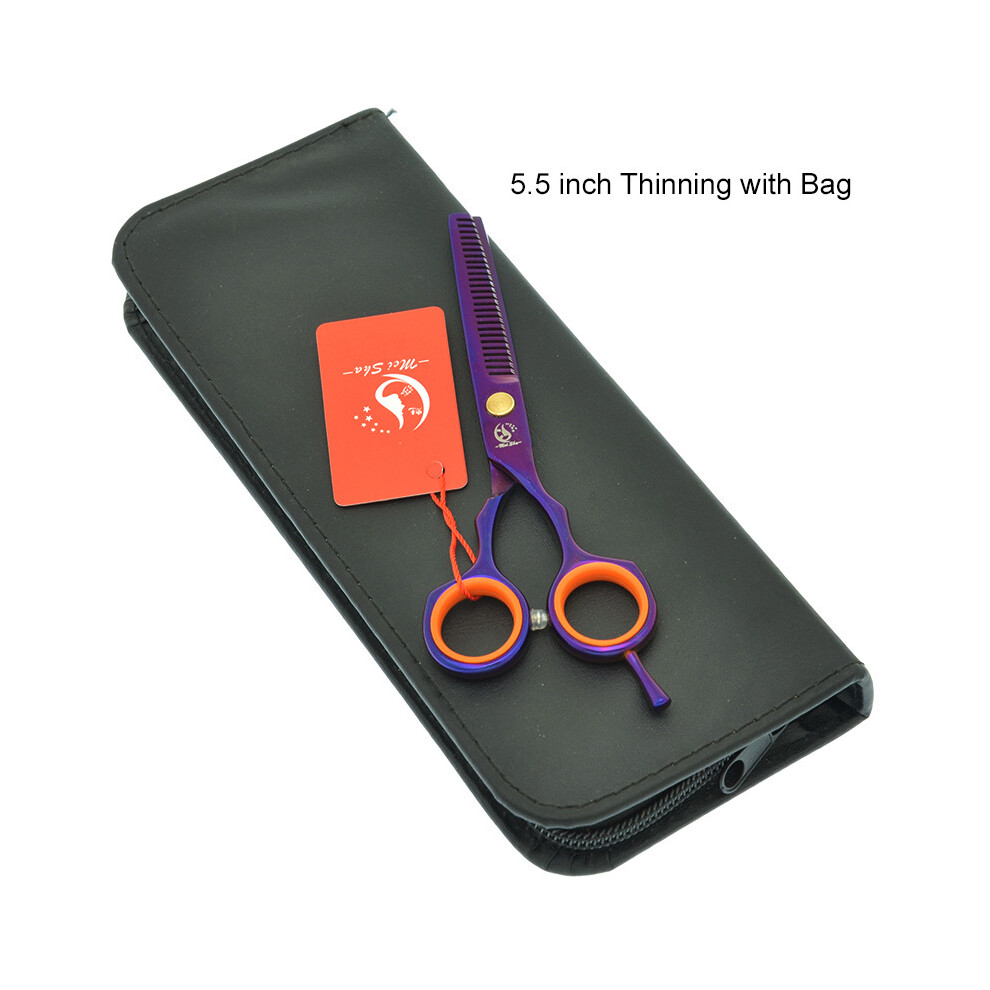 (A0029A-06-55)Meisha 5.5" Hairdressing Scissors Stainless Steel Barber Thinning Scissors Salon
