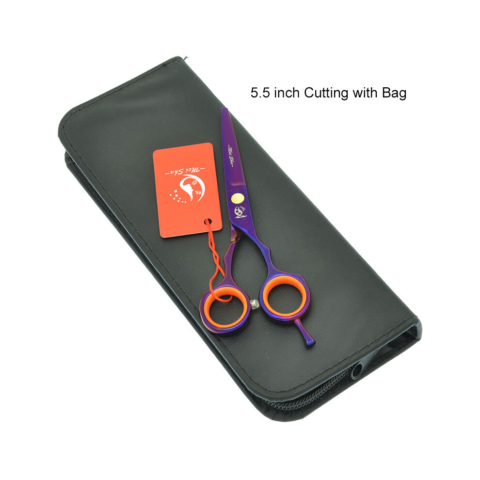 (A0029A-04-55)Meisha 5.5" Hairdressing Scissors Stainless Steel Barber Thinning Scissors Salon