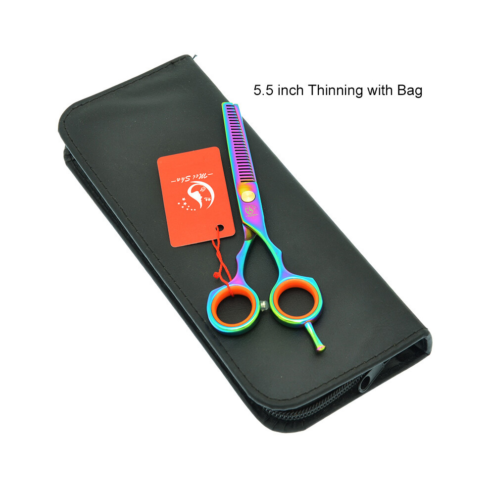 (A0026A-06-55)Meisha 5.5" Hairdressing Scissors Stainless Steel Barber Thinning Scissors Salon
