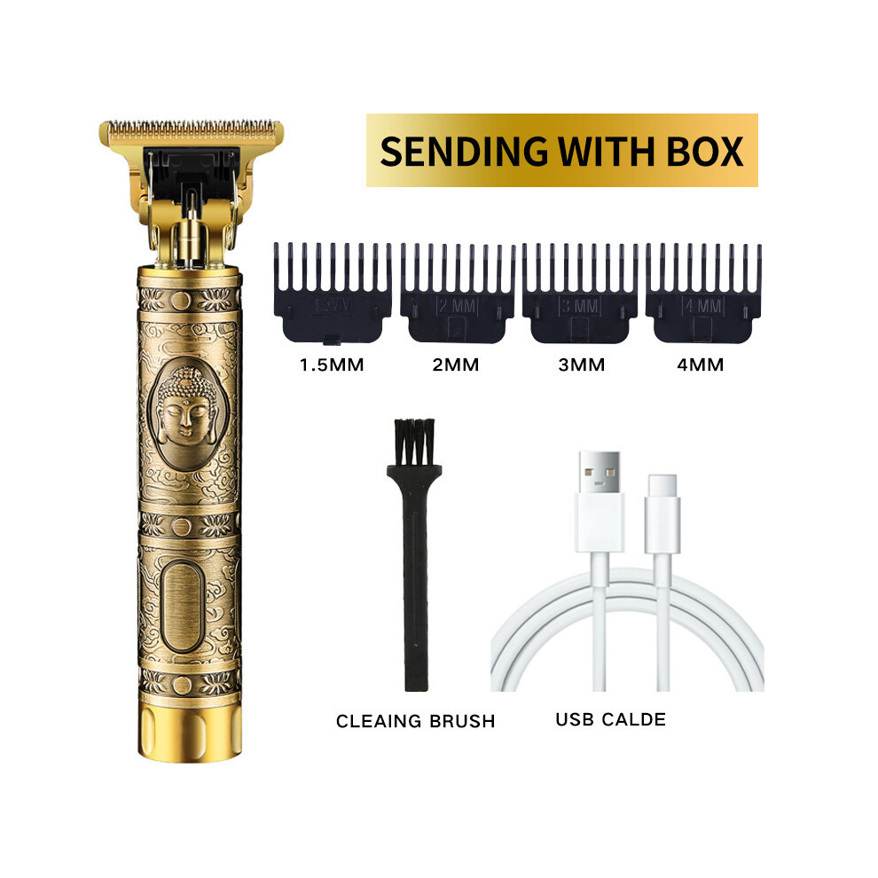 (Buddha A)2022 New T9 Electric Hair Clipper Hair Clipper For Men USB Rechargeable Electric Shaver
