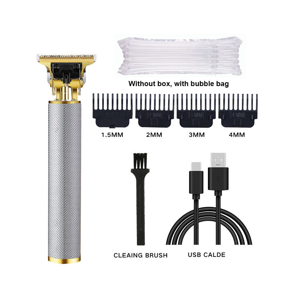 (Argento Senza Scatola) 2022 Nuovo Tagliacapelli Elettrico T9 Tagliacapelli Per Uomo Ricaricabile Tramite