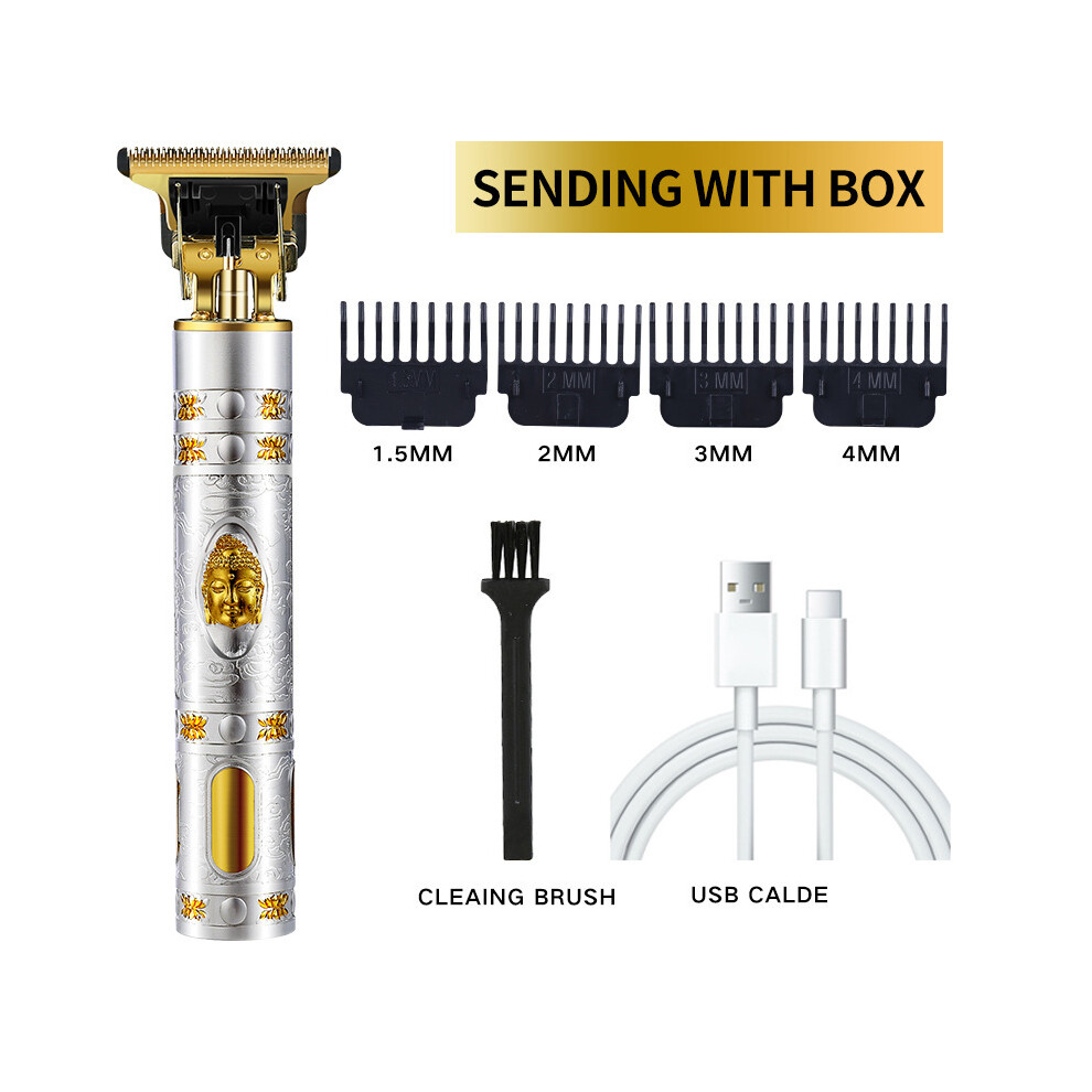 (Buddha B) 2022 Nuovo Tagliacapelli Elettrico T9 Per Uomo, Rasoio Elettrico Ricaricabile Tramite Usb