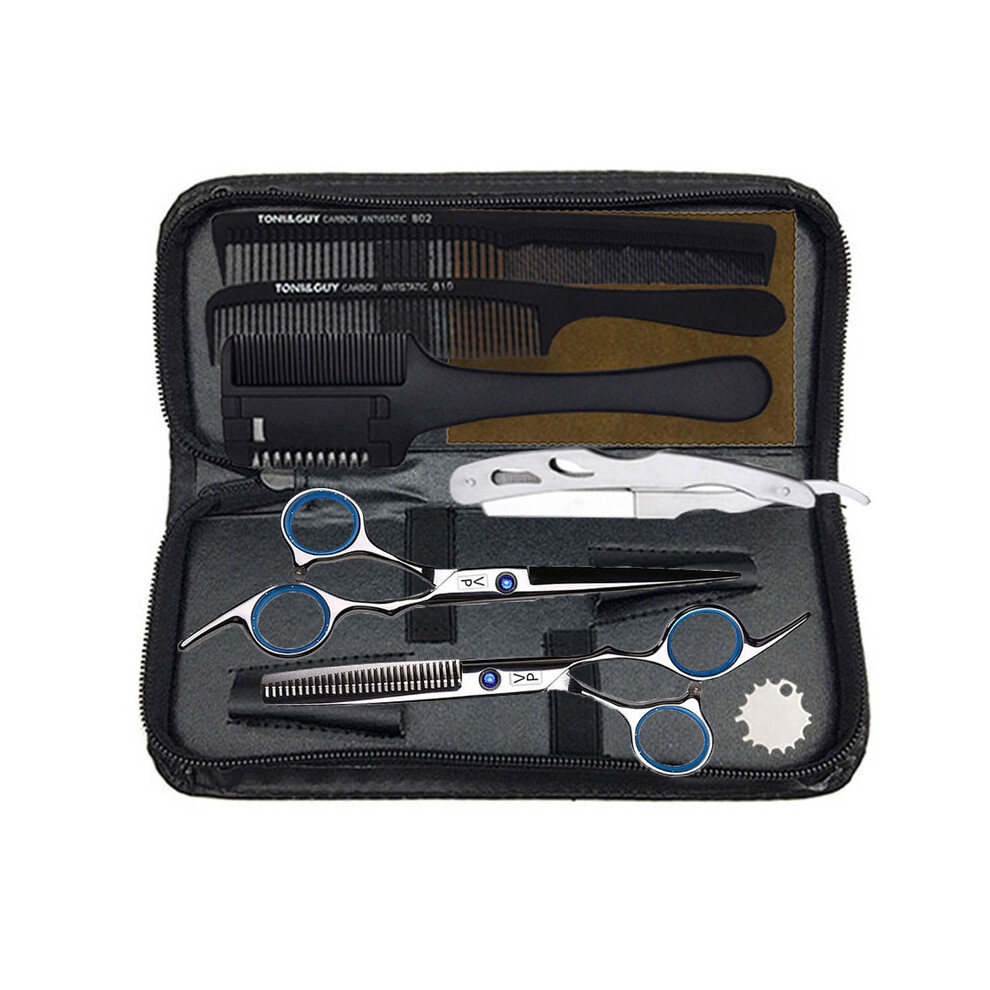 (Hair Cutting Set)Professional Hair Salon Hair Cutting Scissors 6 Inch 440C Barber Hairdresser