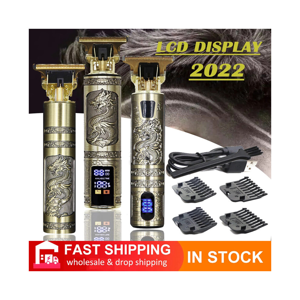 (Dragon 3.0)2022 Vintage T9 0mm cordless shaver professional shavers shaver for men