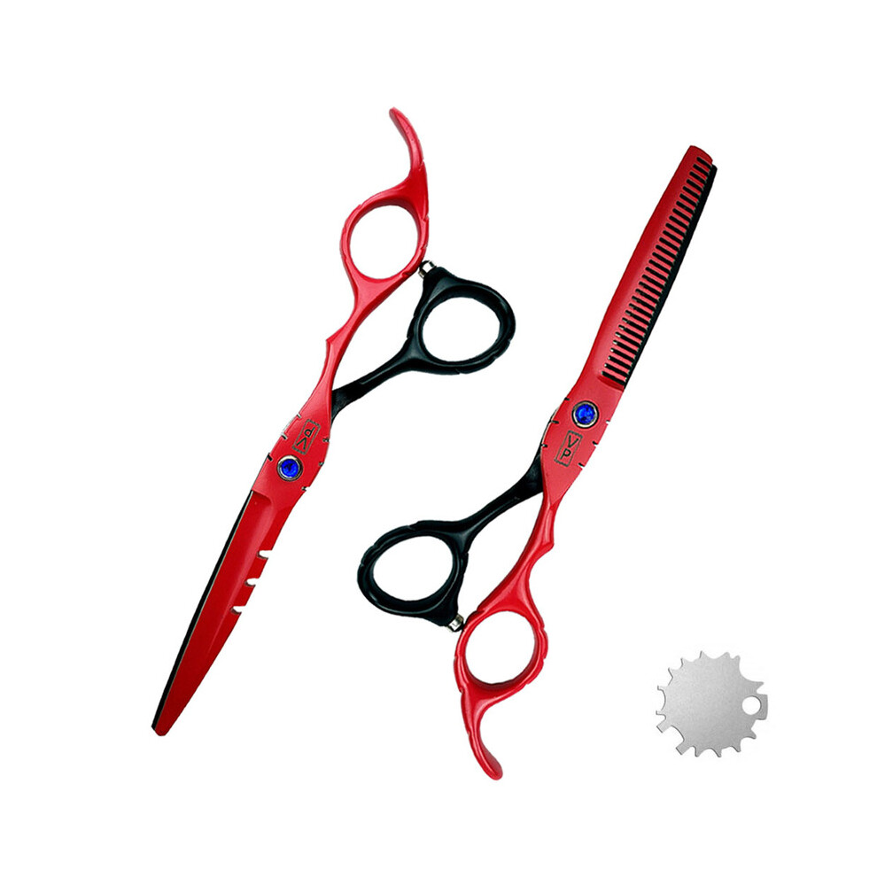 (Cutting Thinning) 6.0" Hair Scissors Professional Hairdressing Scissors Barber Scissors Thinning Scissors