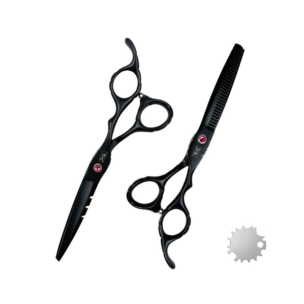 (Cutting Thinning) 6.0" Hair Scissors Professional Hairdressing Scissors Barber Scissors Thinning Scissors-image-OPC-PH7XXY8-NEW