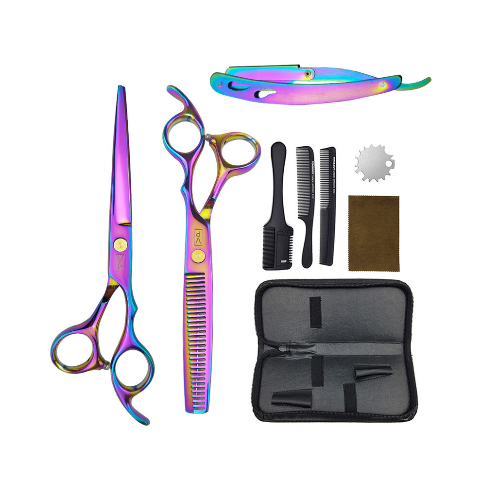 (-suit)6.0" Hair Scissors Professional Hairdressing Scissors Barber Scissors Thinning Scissors Hair