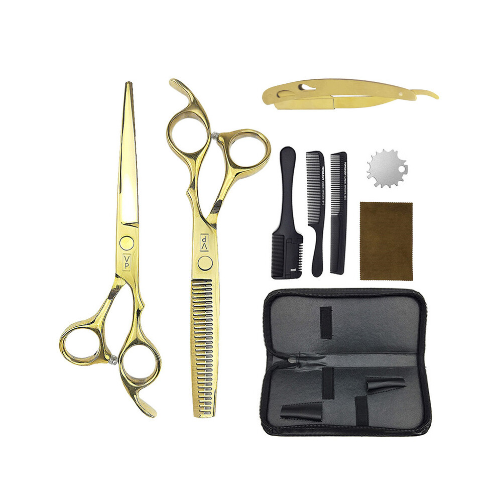 (-suit)6.0" Hair Scissors Professional Hairdressing Scissors Barber Scissors Thinning Scissors Hair