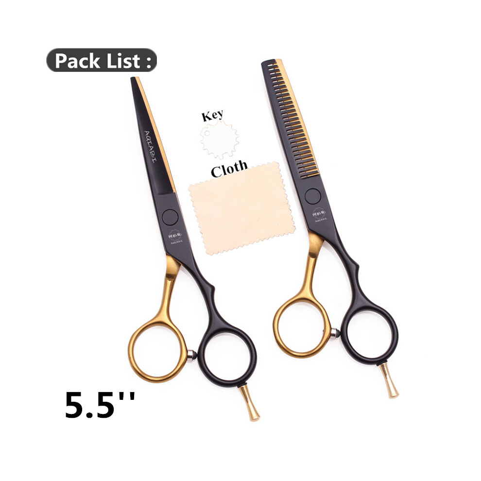 (A1029 Jin D 5.5N)5.0 5.5 6.0 6.5 7.0 Inch Hair Scissors Professional Barber Scissors 440C Japanese