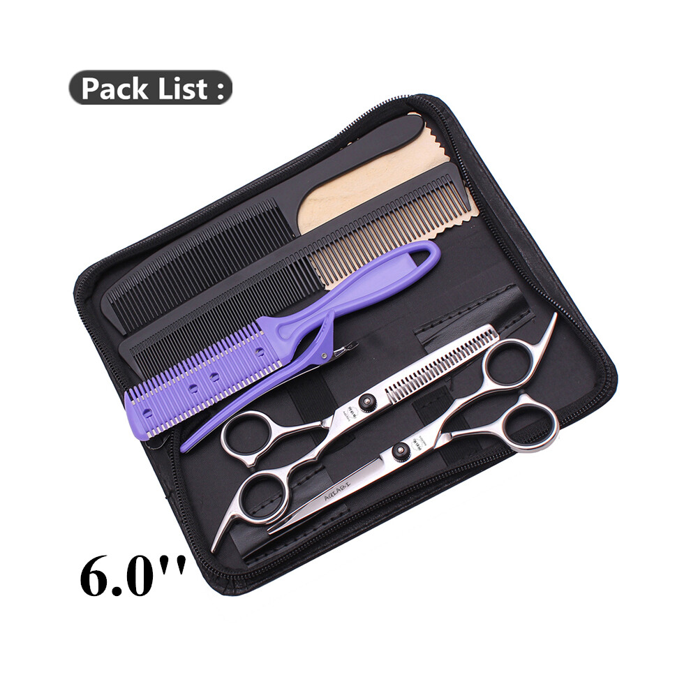 (A1001 Hi K-A 6.0)5.0 5.5 6.0 6.5 7.0 Inch Hair Scissors Professional Barber Scissors 440C Japanese