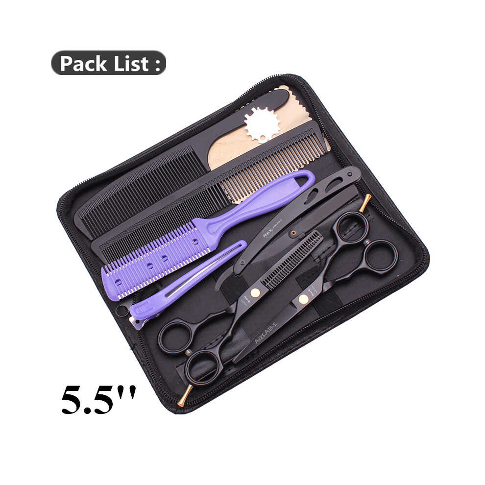 (A1104 Hi K-B 5.5)5.0 5.5 6.0 6.5 7.0 Inch Hair Scissors Professional Barber Scissors 440C Japanese