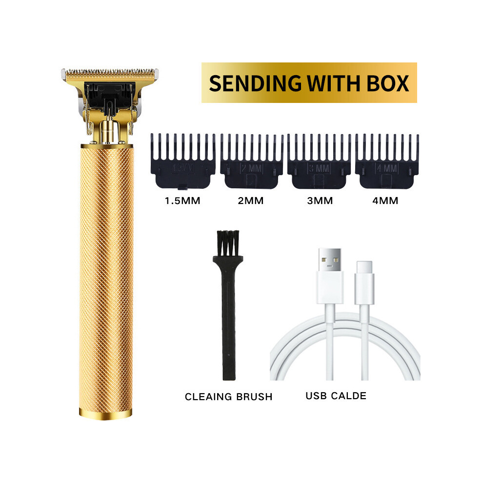 (C SET) Hair clipper professional hair clipper for men USB rechargeable electric shaver