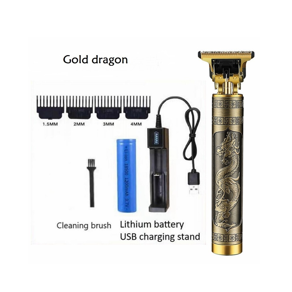 (golden dragon)Hair clipper professional hair clipper for men USB rechargeable electric