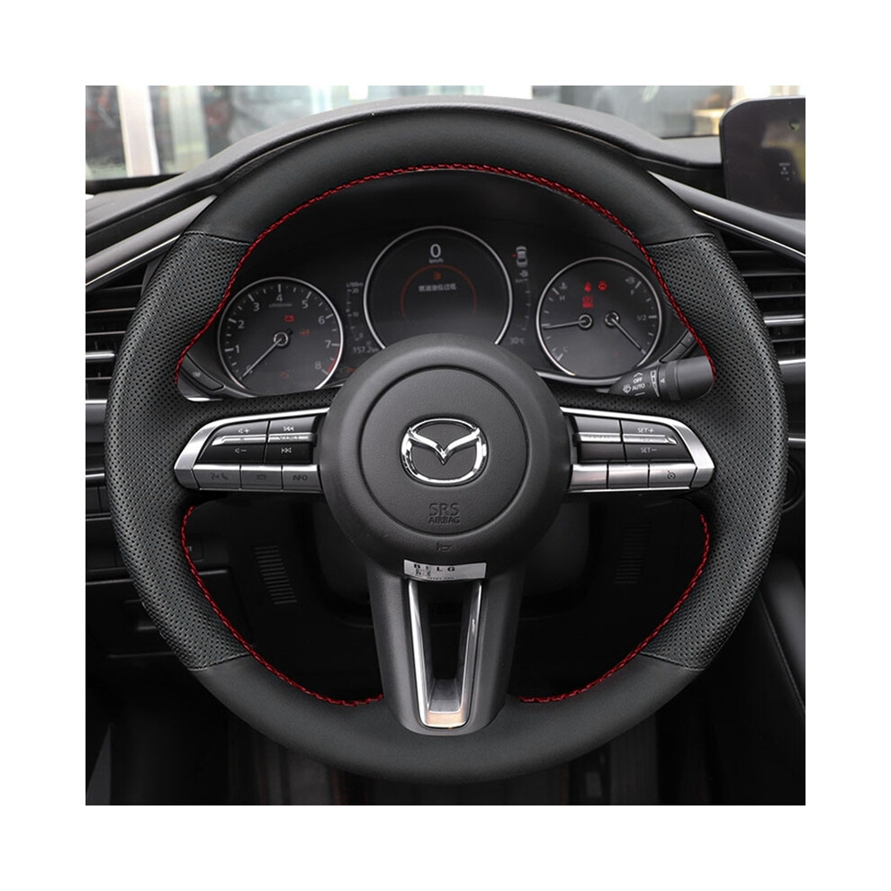 (1)Custom Diy Car Steering Wheel Cover 100% Fits Mazda 3 Axela 2019 2020 2021 Cx-30 Mx-30 2020 9319708145984