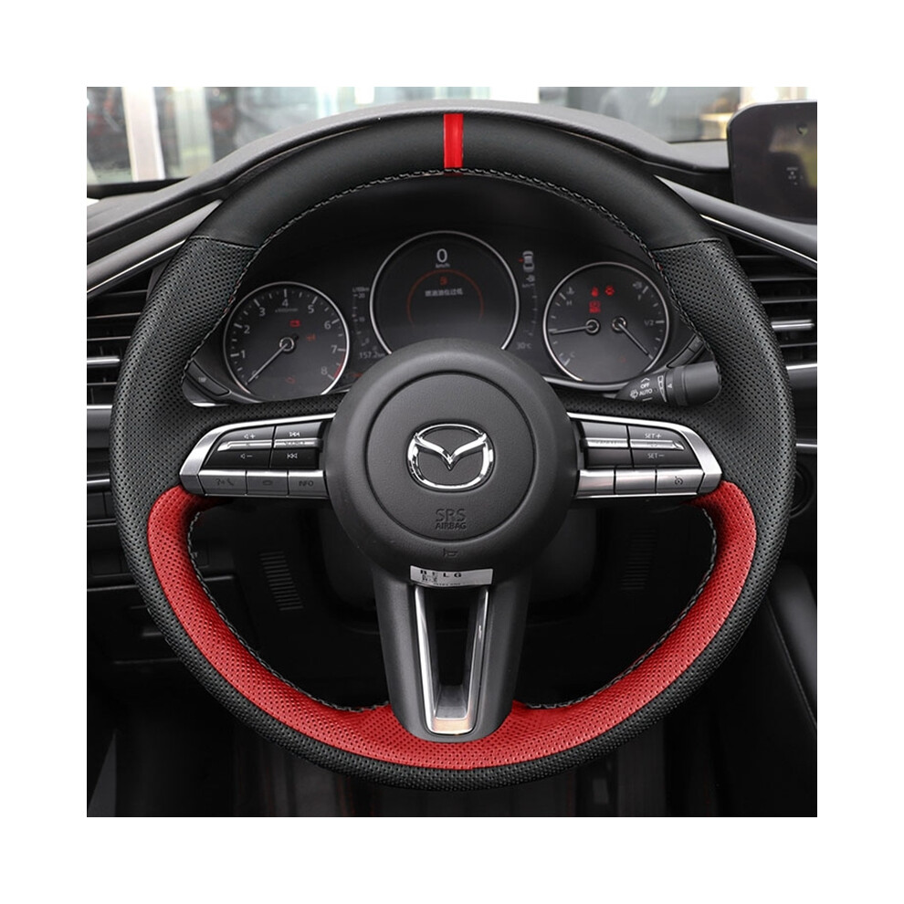 (2)Custom Diy Car Steering Wheel Cover 100% Fits Mazda 3 Axela 2019 2020 2021 Cx-30 Mx-30 2020 9319708145991