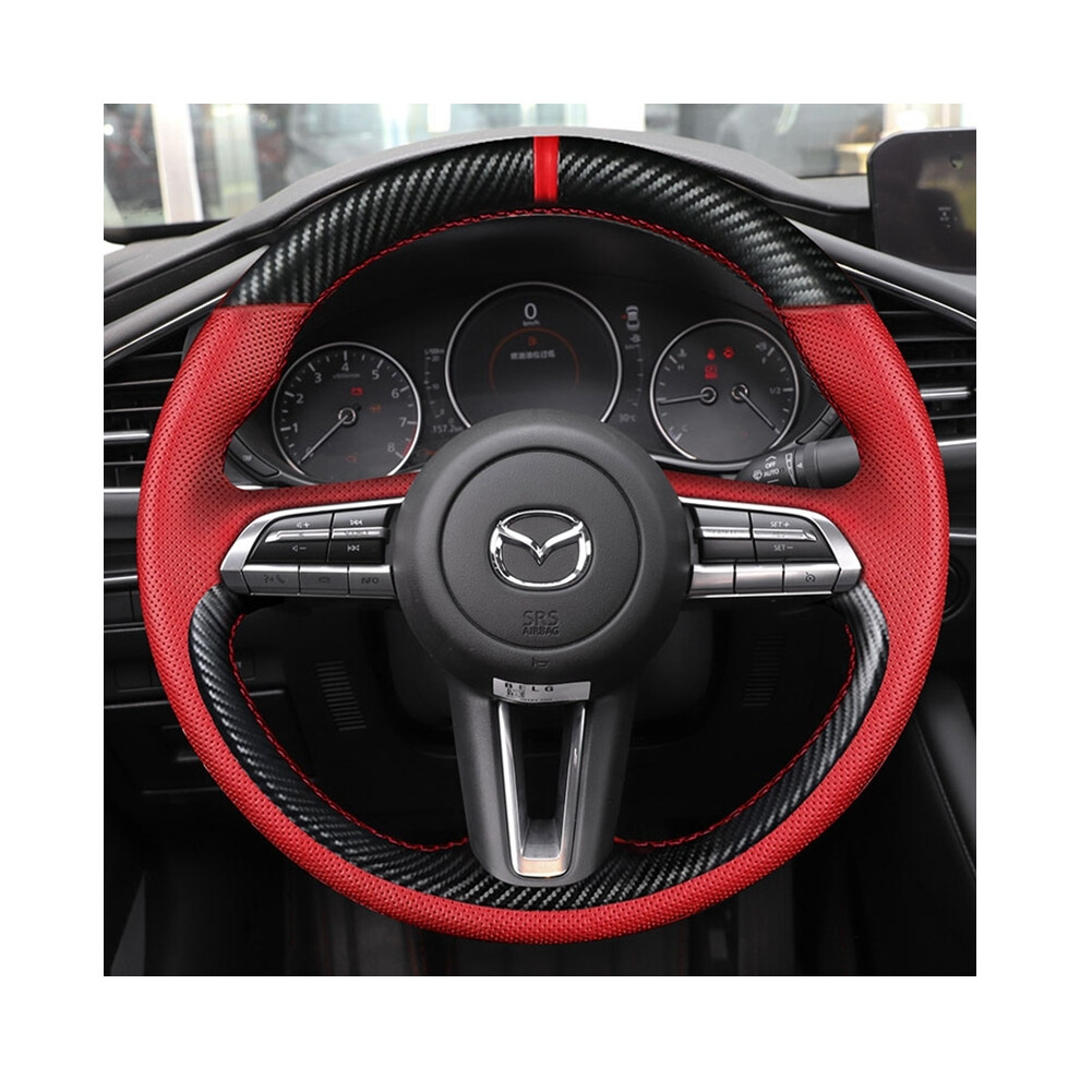 (9)Custom Diy Car Steering Wheel Cover 100% Fits Mazda 3 Axela 2019 2020 2021 Cx-30 Mx-30 2020 9319708146066