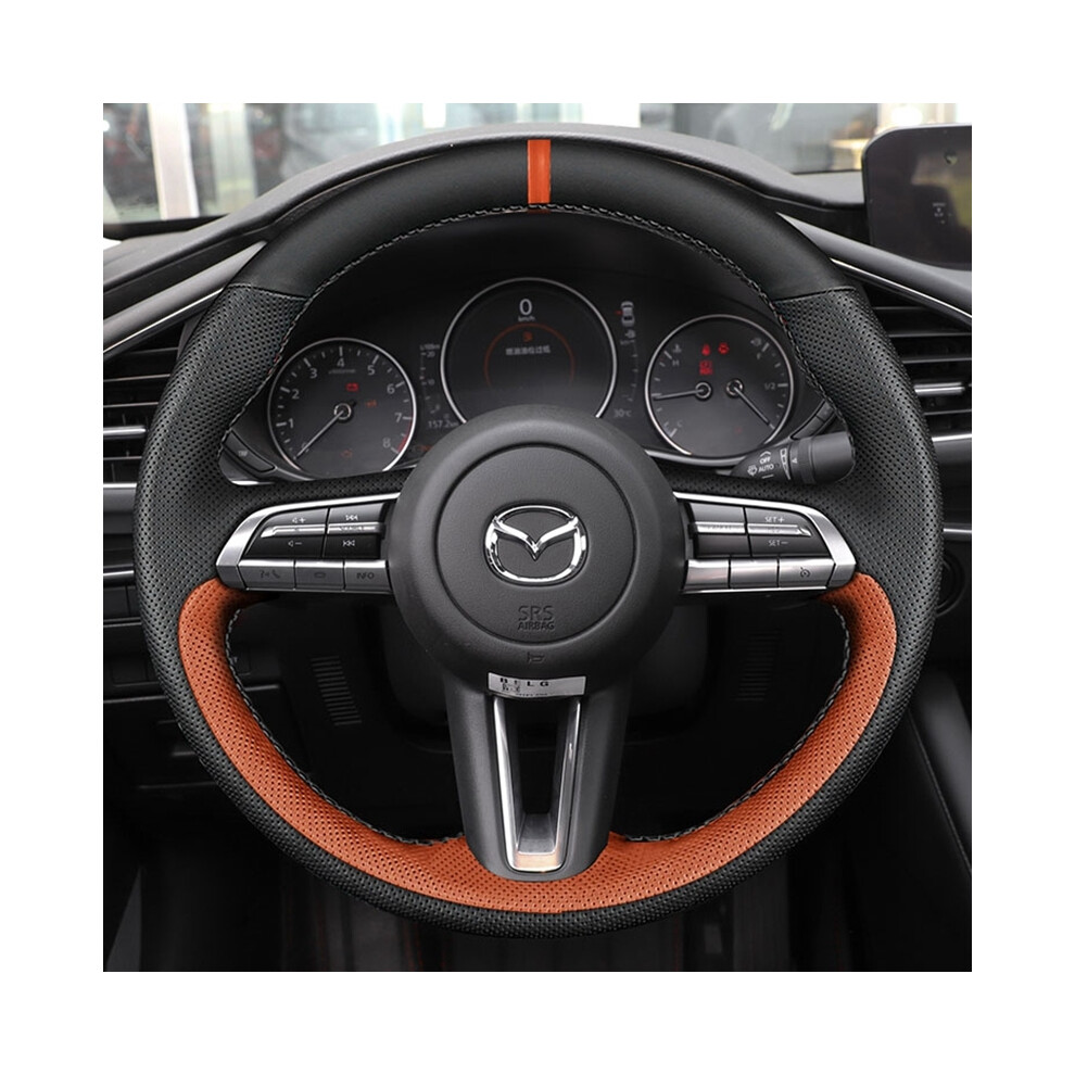 (3)Custom Diy Car Steering Wheel Cover 100% Fits Mazda 3 Axela 2019 2020 2021 Cx-30 Mx-30 2020 9319708146004
