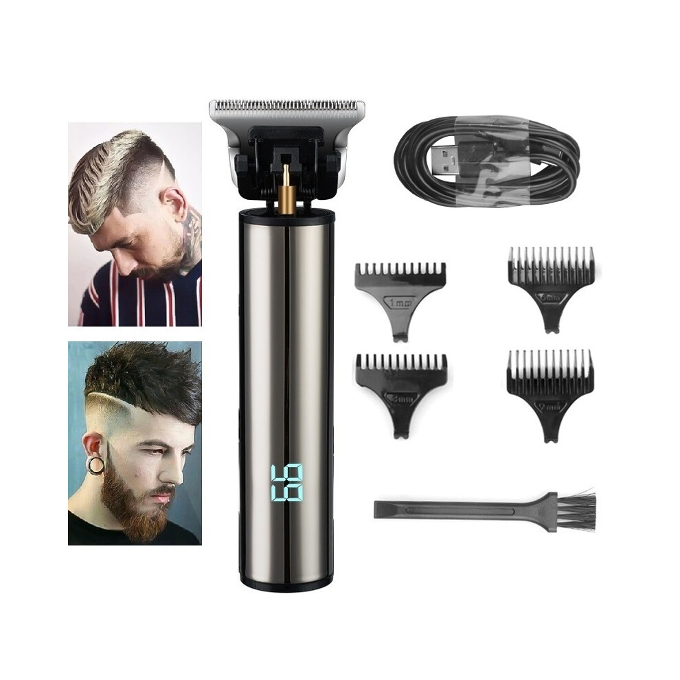 Gold (Gold) Mini Electric Hair Clipper Professional Usb Rechargeable Cordless Lcd Screen Hair Clipper For