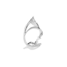 (silver, One size) Cute Cat Ear Wrap Non-Pierced Fake Earrings