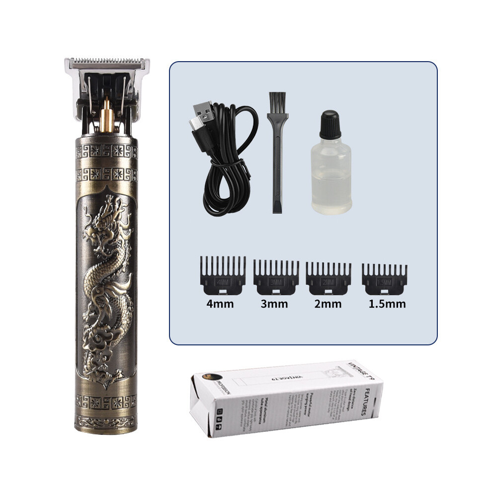 Bronze ( Dragon)T9 Hair Clipper Repair Beard Shaving Body Hair Clippers Clippers