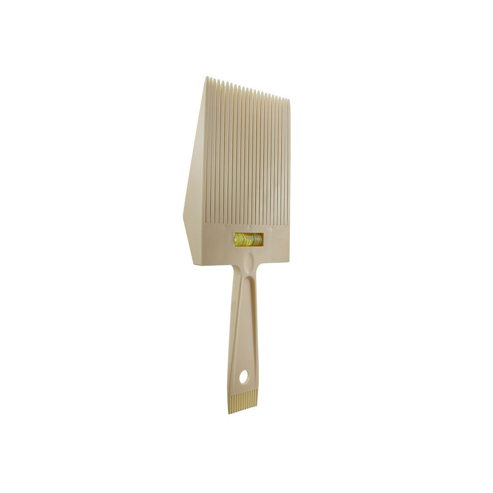 Beige (Beige) Men's Flat Top Guide Comb Haircut Clipper Comb Barber Hairdressing Tool Hair