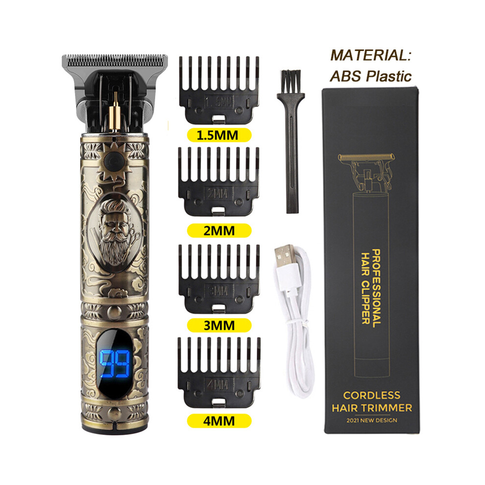 Black (Black)T9 Hair Clipper Professional Electric Trimmer For Man 0Mm Bald Head Barber Hair Clipper