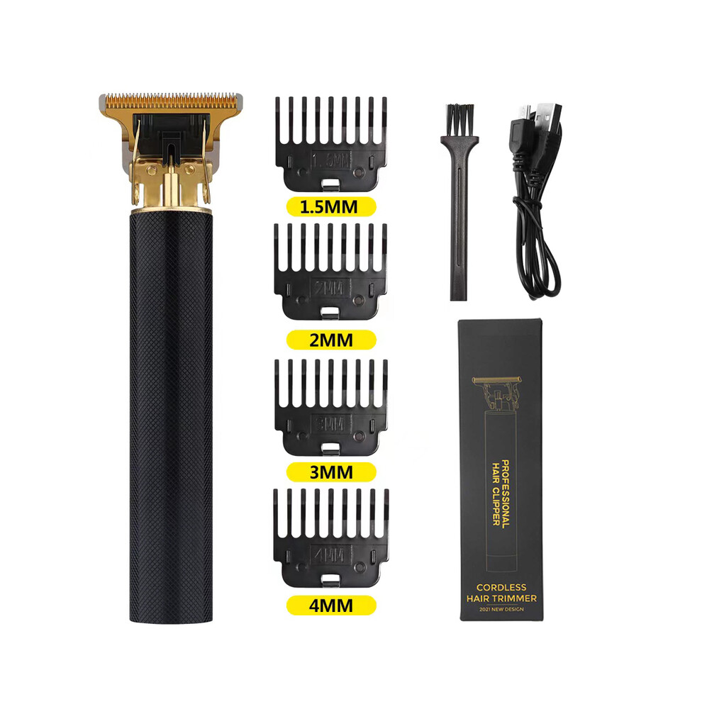 Black (Black)T9 Hair Clipper Professional Electric Trimmer For Man 0Mm Bald Head Barber Hair Clipper