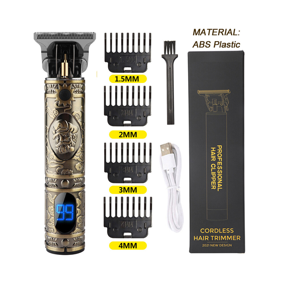 Blue (Blue) T9 Hair Clipper Professional Electric Trimmer For Man 0Mm Bald Head Barber Hair Clipper