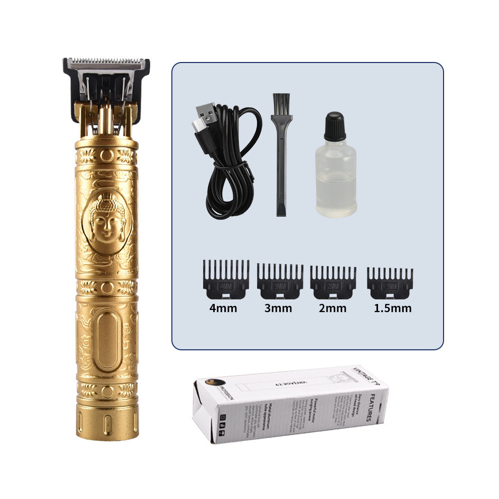 Golden ( Buddha)T9 Hair Clipper Repair Beard Shaving Body Hair Clippers Clippers Corteiz