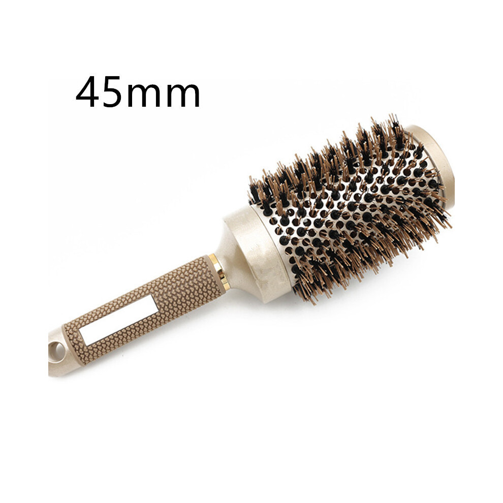 (45mm)1pc 4 Sizes Professional Salon Styling Tools Round Hair Comb Hair Salon Curling Hair Brushes