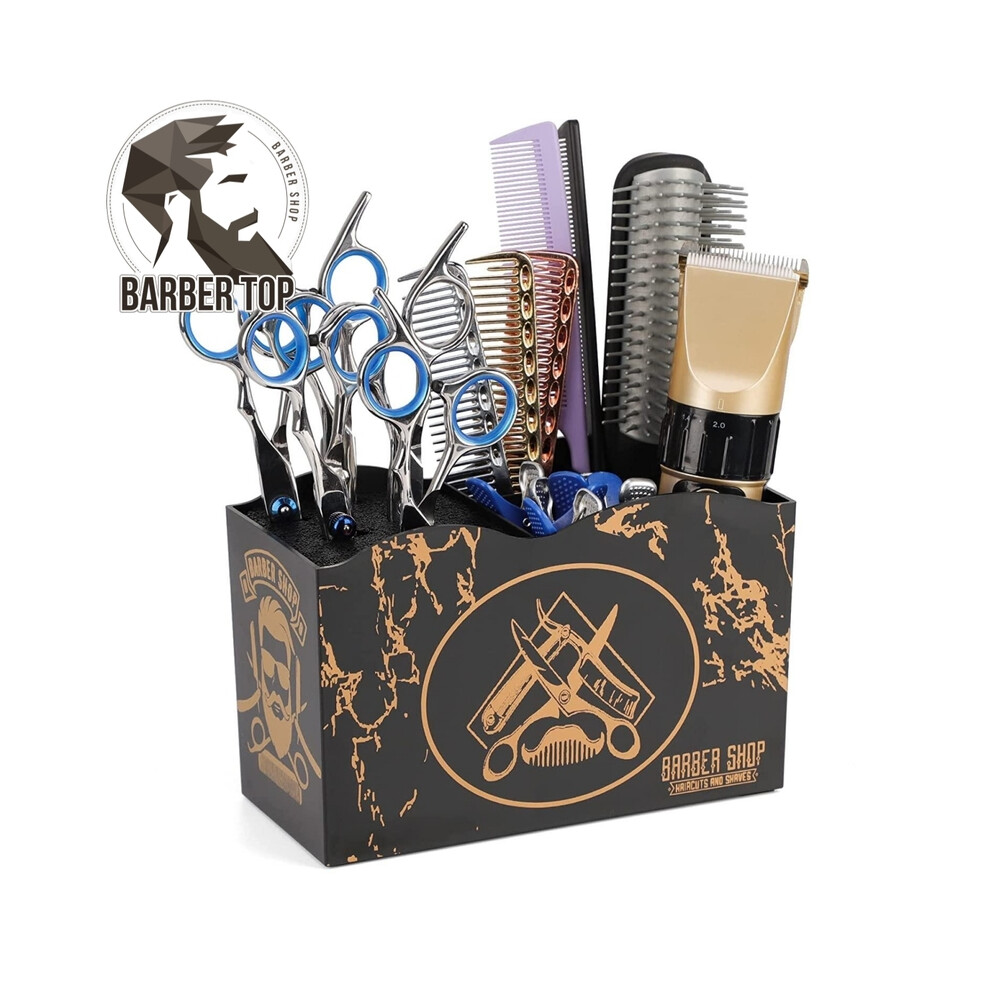 Pink (Pink)Barber Hairdressing Tools Storage Box 5 Layers Barber Scissors Comb Holders