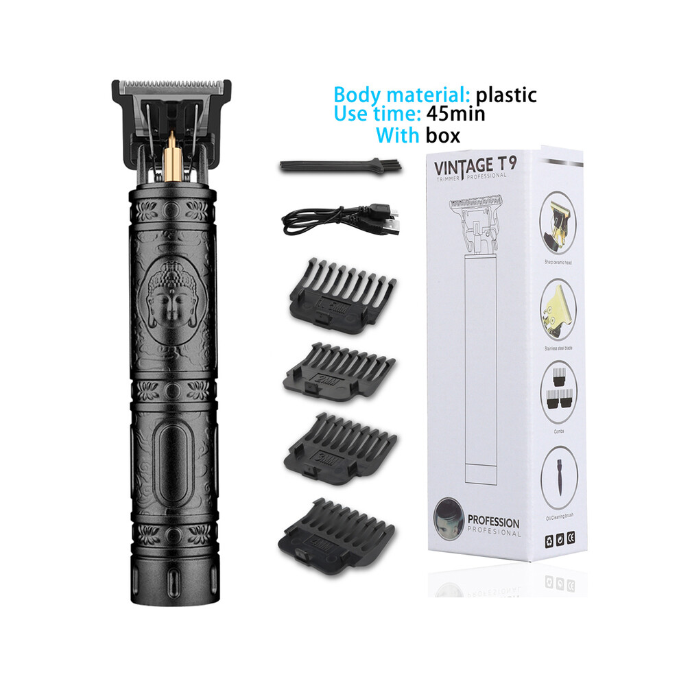 Black ( Buddha)2023 Hair Clipper Hair Clippers Rechargeable Shaver Beard Trimmer Professional